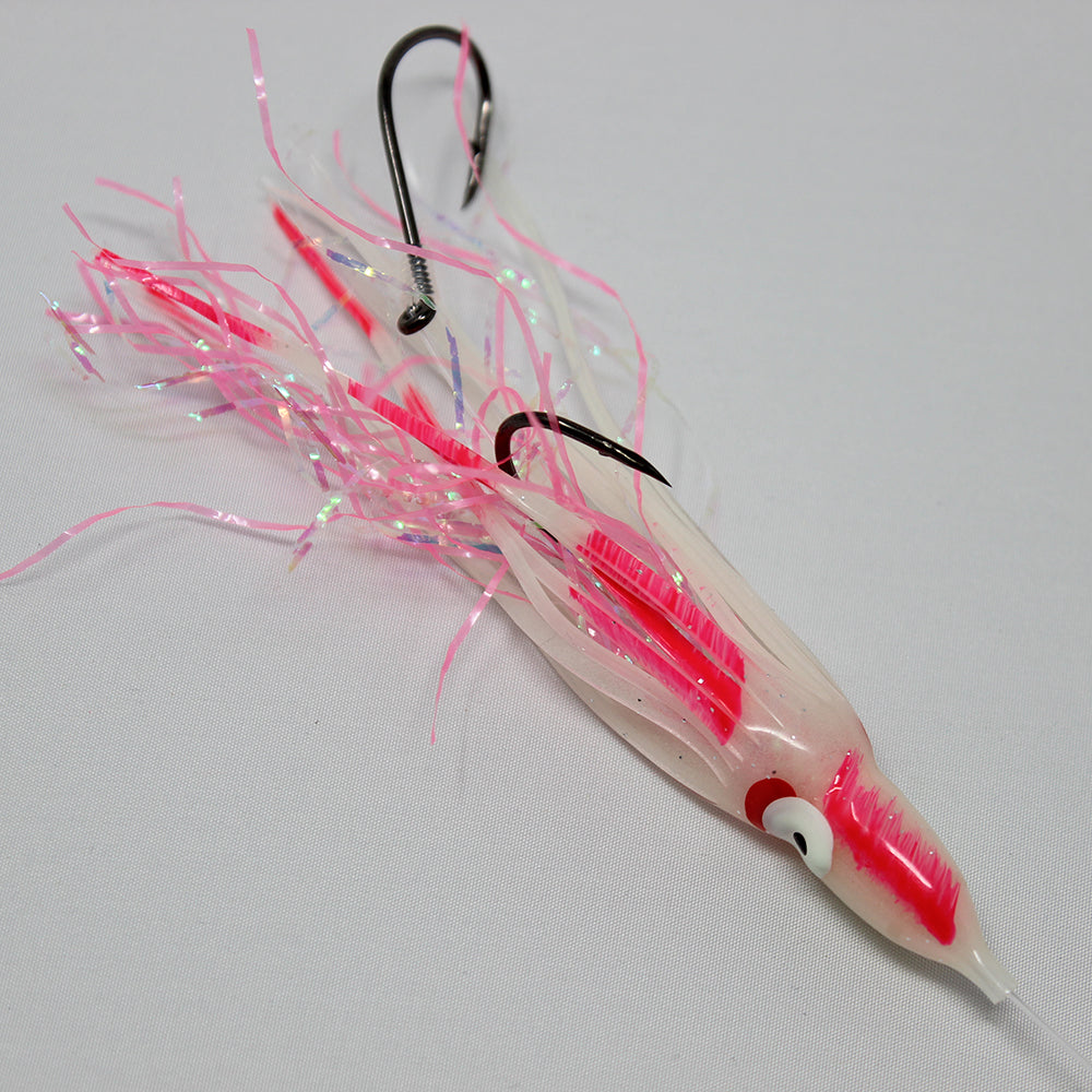 Salmon Trolling Rig - Gold Star Pink Dot Glow OG77R