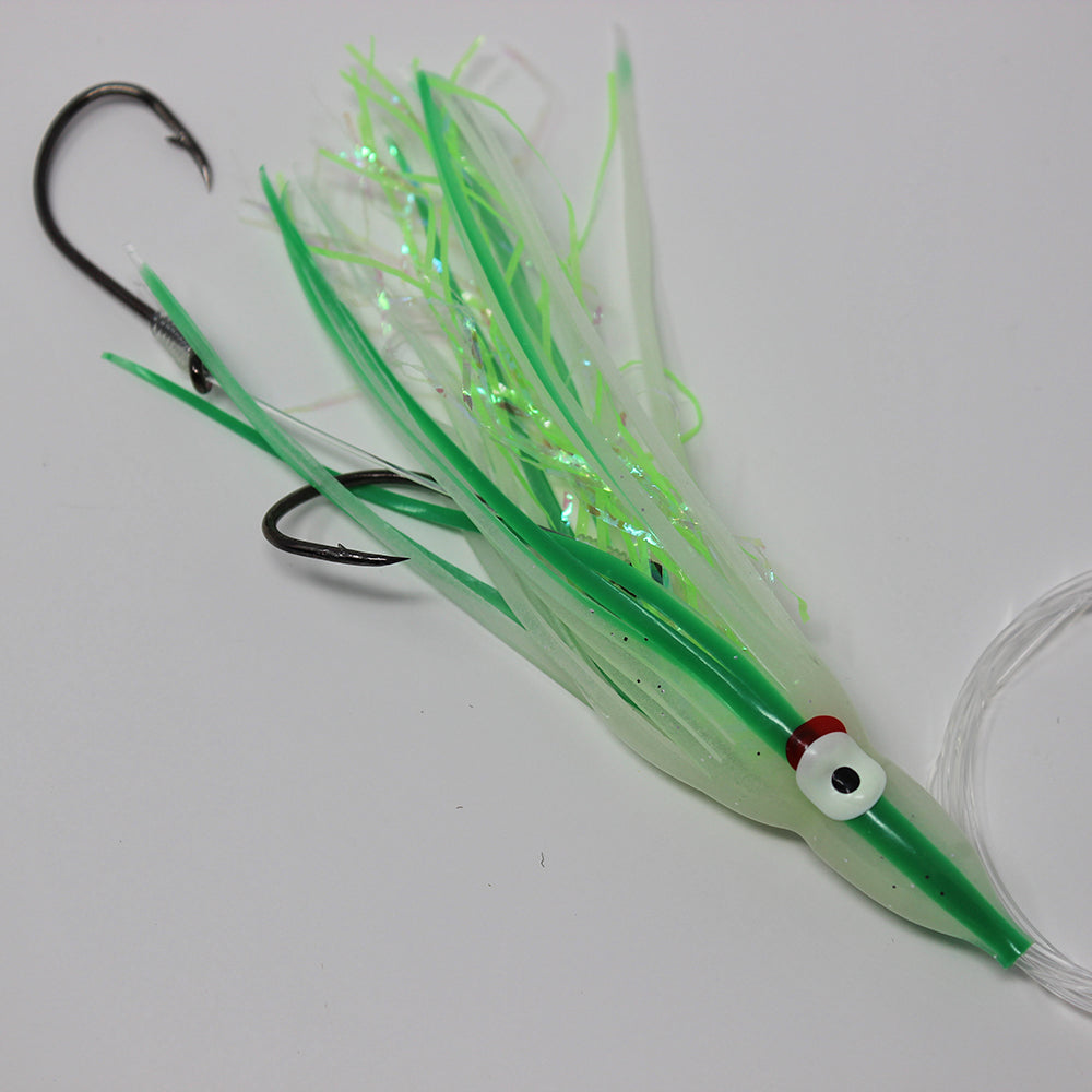 Salmon Trolling Rig - Glow Green Stripe OGX14R
