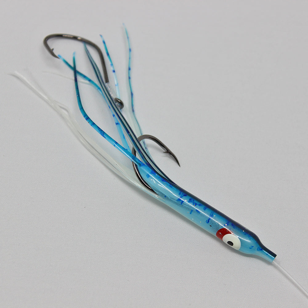 Salmon Trolling Rig Needlefish- Gold Star Glow Spatterback Blue NG144R